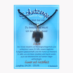 Anhänger Schutzengel Bestseller (große Karte) € 3,50/Stück VE=3/Set - Achat - Jungfrau VE=3