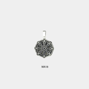 Anhänger Magische Amulette (große Karte) € 4,50/Stück VE=3/Set - MA18 Dharma Wheel VE=3