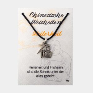 Anhänger Chinesische Weisheiten (große Karte) € 3,-/Stück VE=3/Set - Heiterkeit VE=3