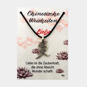 Anhänger Chinesische Weisheiten (große Karte) € 3,-/Stück VE=3/Set - Liebe VE=3