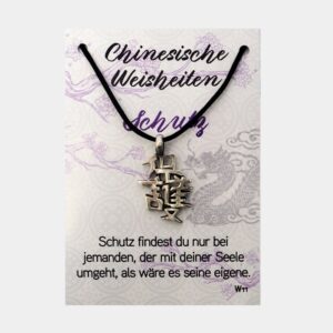 Anhänger Chinesische Weisheiten (große Karte) € 3,-/Stück VE=3/Set - Schutz VE=3