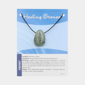 Healing Stones Edelsteinanhänger (große Karte) € 4,99/Stück VE=3/Set - Prehnit VE=3