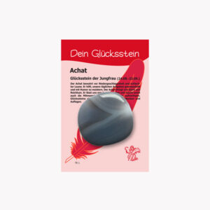 Kleine/Große GSK Sternzeichen - Dein Glücksstein (kleine Karte) € 2,20/Stück VE=3/Set - Achat - Jungfrau VE=3