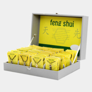 Kleine/Große GSK Sternzeichen - Feng Shui Anhänger (kleine Karte) € 3,50/Stück VE=3/Set - Große Glücksteinkiste gefüllt 6x12