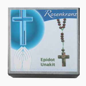 Edelstein Rosenkränze ab € 7,95/Stück VE=3 - Rosenkranz in GB Epidot Unakit VE=3