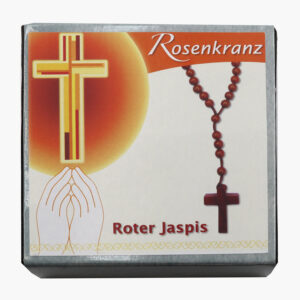 Edelstein Rosenkränze ab € 7,95/Stück VE=3 - Rosenkranz in GB Roter Jaspis VE=3