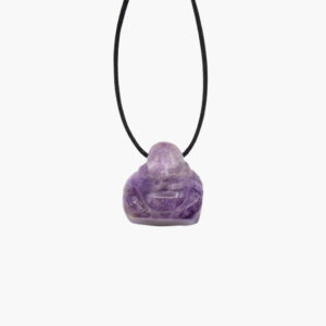 Anhänger Buddha gebohrt € 2,20/Stück VE=3 - Buddha gebohrt Amethyst (VE=3)