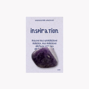 Kleine/Große GSK Wunschsteine Happy Stones (kleine Karte) € 2,20/Stück VE=3/Set - 43503 Amethyst - Inspiration Wunschsteine Happy Stones VE=3