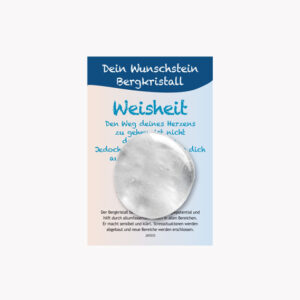 Kleine/Große GSK Dein Wunschstein (kleine Karte) € 2,20/Stück VE=3/Set - 44705 Weisheit Bergkristall VE=3