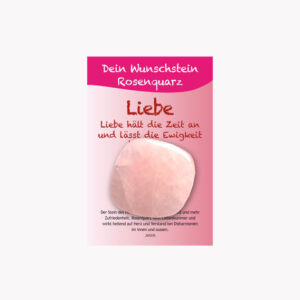 Kleine/Große GSK Dein Wunschstein (kleine Karte) € 2,20/Stück VE=3/Set - 44708 Liebe Rosenquarz VE=3