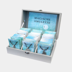 Kleine/Große GSK Zinn - Magische Amulette (kleine Karte) € 3,70/Stück VE=3/Set - Kleine Glücksteinkiste gefüllt 3x12