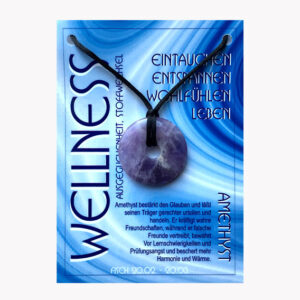 Anhänger Wellness Donut Bestseller (große Karte) € 3,70/Stück VE=3/Set - Amethyst - Fisch VE=3