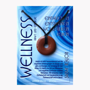 Anhänger Wellness Donut Bestseller (große Karte) € 3,70/Stück VE=3/Set - Roter Jaspis - Widder VE=3