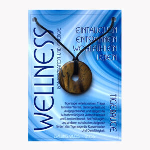 Anhänger Wellness Donut Bestseller (große Karte) € 3,70/Stück VE=3/Set - Tigerauge - Zwilling VE=3