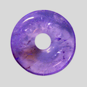 Anhänger Donut in verschiedenen Steinsorten ab € 2,50/Stück VE=3 - 51004 Donut Amethyst 30mm