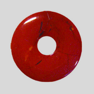 Anhänger Donut in verschiedenen Steinsorten ab € 2,50/Stück VE=3 - 51048 Donut Roter Jaspis 30mm