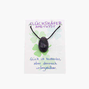 Kleine/Große GSK Glückskäfer (kleine Karte) € 3,-/Stück VE=3 oder Set - 44722-03 Glückskäfer Kleine Karte Amethyst VE=3