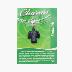 Kleine/Große GSK Charm Schutzengel und Herz (kleine Karte) € 2,75/Stück VE=3/Set - 479-11 Kleine Karte Charm Schutzengel Sodalith VE=3