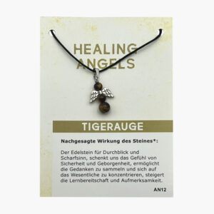 Anhänger Healing Angels Engel (große Karte) - 103-12 Healing Angels Tigerauge AN12