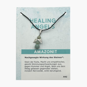 Anhänger Healing Angels Engel (große Karte) - 103-02 Healing Angels Amazonit AN2