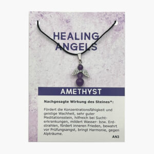 Anhänger Healing Angels Engel (große Karte) - 103-03 Healing Angels Amethyst AN3