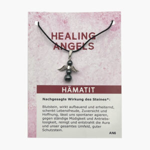 Anhänger Healing Angels Engel (große Karte) - 103-06 Healing Angels Hämatit AN6