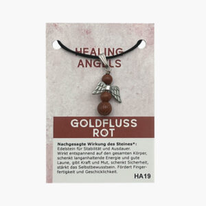 Kleine/Große GSK Anhänger Healing Angels mit Öse (kleine Karte) ab € 3,-/Stück VE=3/Set - Goldfluss Rot VE=3