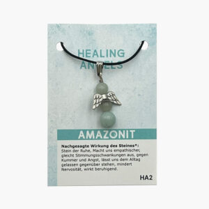 Kleine/Große GSK Anhänger Healing Angels mit Öse (kleine Karte) ab € 3,-/Stück VE=3/Set - Amazonit VE=3