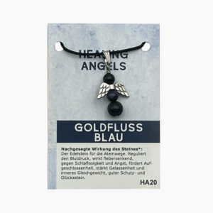 Kleine/Große GSK Anhänger Healing Angels mit Öse (kleine Karte) ab € 3,-/Stück VE=3/Set - Goldfluss Blau VE=3