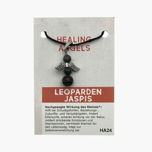 Kleine/Große GSK Anhänger Healing Angels mit Öse (kleine Karte) ab € 3,-/Stück VE=3/Set - Leoparden Jaspis VE=3