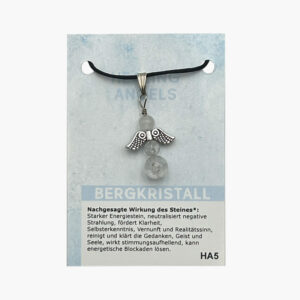 Kleine/Große GSK Anhänger Healing Angels mit Öse (kleine Karte) ab € 3,-/Stück VE=3/Set - Bergkristall VE=3