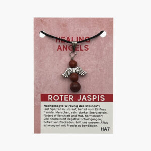 Kleine/Große GSK Anhänger Healing Angels mit Öse (kleine Karte) ab € 3,-/Stück VE=3/Set - Roter Jaspis VE=3