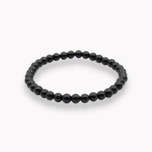 Edelstein Armband für Kinder zart Kugel 4 mm - 1711 Armband Kugel 4 mm Kinder Onyx