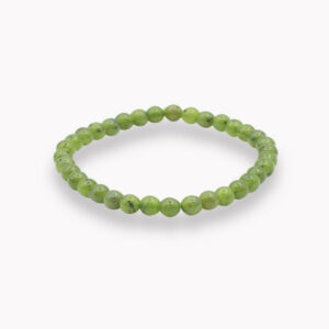 Edelstein Armband für Kinder zart Kugel 4 mm - 1726 Armband Kugel 4 mm Kinder Jade Nephrit